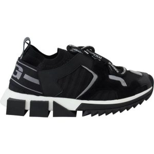 Dolce & Gabbana Black Mesh Sorrento Trekking Sneakers Shoes Multicolor EU35.5/US5