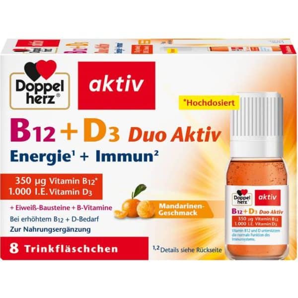 Doppelherz B12 D3 Duo Aktiv Drikkeflasker