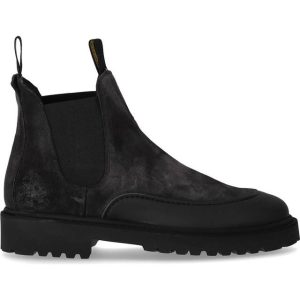 Doucal's Doucal's hummel anthrazitgraue chelsea stiefelette herren Grau