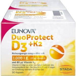 EUNOVA DuoProtect D3+K2 1.000 I.E./80 μg