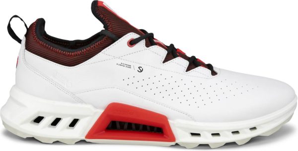 Ecco Biom C4 Rick Shiels Vandtætte Herre Golfsko Uden Spikes - White - Str. 39 Normal