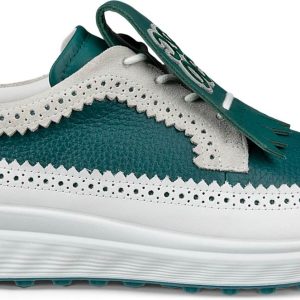 Ecco S-Three Casual Vandtætte Dame Golfsko Uden Spikes - Shadow White/Baygreen - Str. 36 Normal