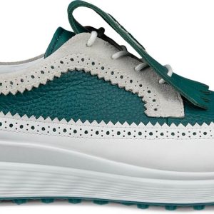 Ecco S-Three Casual Vandtætte Herre Golfsko Uden Spikes - Shadow White/Baygreen - Str. 39 Normal