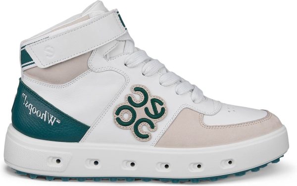 Ecco Street 720 Mid Vandtætte Dame Golfsko Uden Spikes - Gravel/Shadow White/Baygreen - Str. 36 Normal