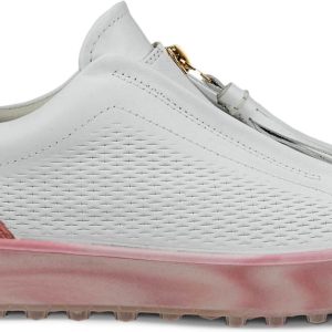 Ecco Tray Dame Golfsko Uden Spikes - Bright White/Bubble Gum - Str. 39 Normal