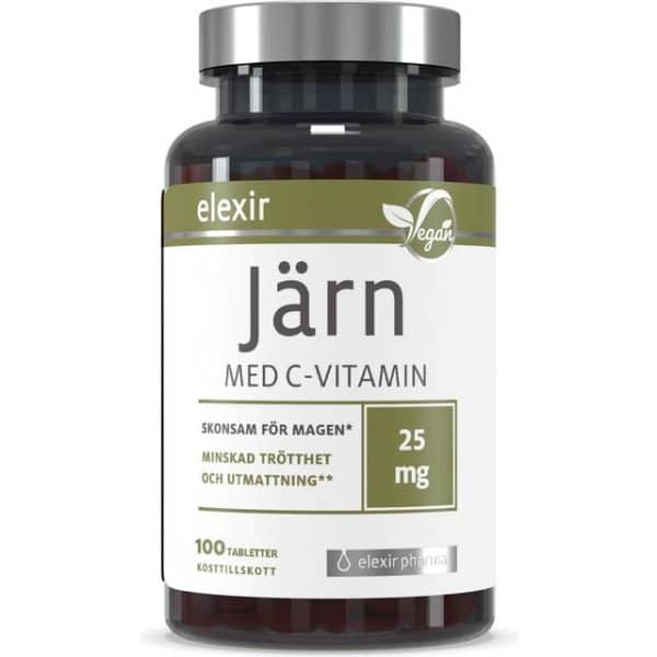 Elexir Pharma Järn Med C Vitamin 100 stk