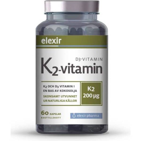 Elexir Pharma K2+D3 200mg 60 stk