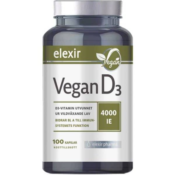 Elexir Pharma Vegan D3 4000IE 100 stk