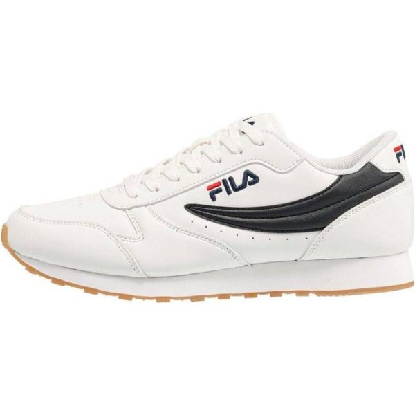 Fila retro running sneaker orbit low white dress blue