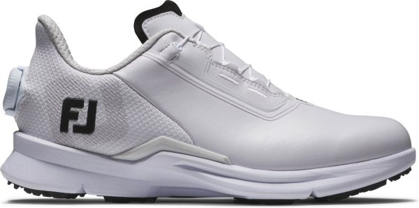 Footjoy Fuel (2025) BOA Vandtætte Dame Golfsko Uden Spikes - White/Black/Grey - Str. 36 1/2 Normal