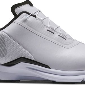 Footjoy Fuel (2025) BOA Vandtætte Herre Golfsko Uden Spikes - White/White/Grey - Str. 39 Normal