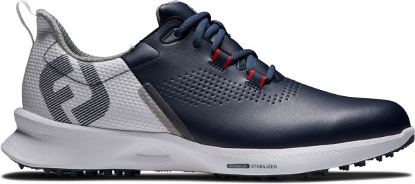 Footjoy Fuel Vandtætte Herre Golfsko Uden Spikes - Navy/White/Red - Str. 42 Normal