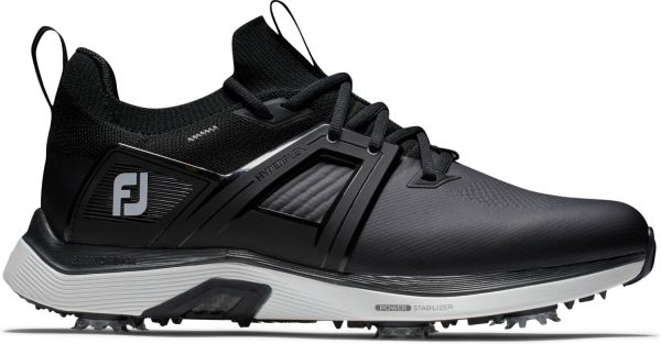 Footjoy HyperFlex Carbon (2023) Vandtætte Herre Golfsko Med Spikes - Black/White/Grey - Str. 39 Normal