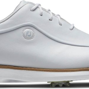 Footjoy Traditions (2022) Vandtætte Dame Golfsko Med Spikes - White - Str. 39 Normal