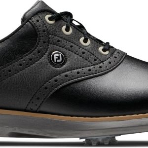Footjoy Traditions Vandtætte Dame Golfsko Med Spikes - Black - Str. 38 Normal