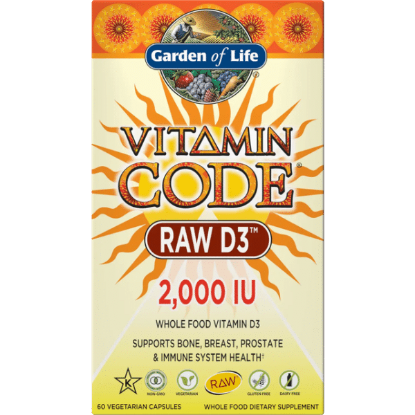 Garden of Life Vitamin Code Raw D3 2000Iu 60 stk