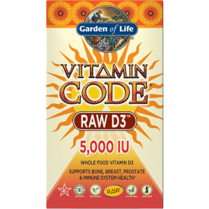 Garden of Life Vitamin Code Raw D3 5000Iu 60 stk