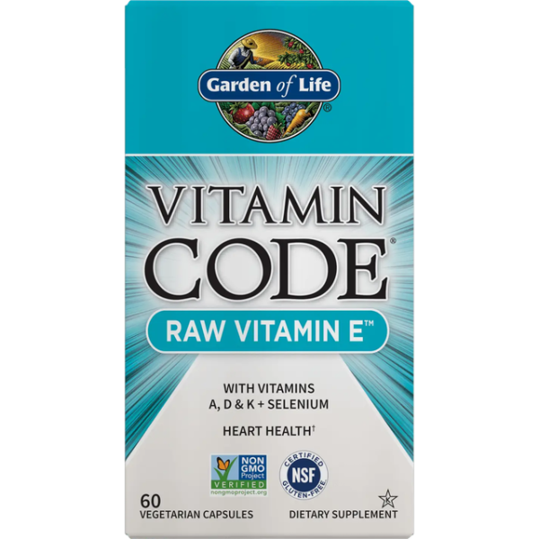 Garden of Life Vitamin Code Raw Vitamin E 60 stk