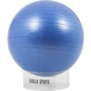Gorilla Sports Boldstativ Yoga- og Pilatesbold Gennemsigtig 39,5 cm