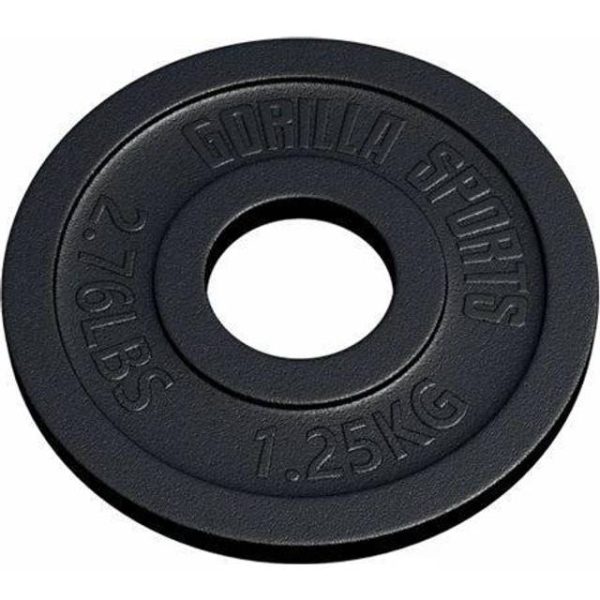 Gorilla Sports Olympia Vægtskiver 51mm 1,25 kg