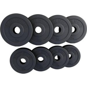 Gorilla Sports Vægtskiver BASIC Cement 51mm 4x5kg 4x2,5kg Pakke 30 kg