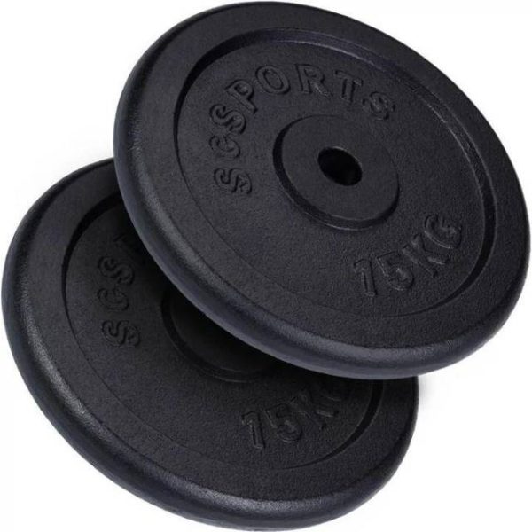 Gorilla Sports Vægtskiver ScSPORTS Støbejern 2x15kg Pakke 30 kg