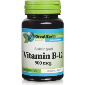 Great Earth Vitamin B-12 Sublingual 60 stk