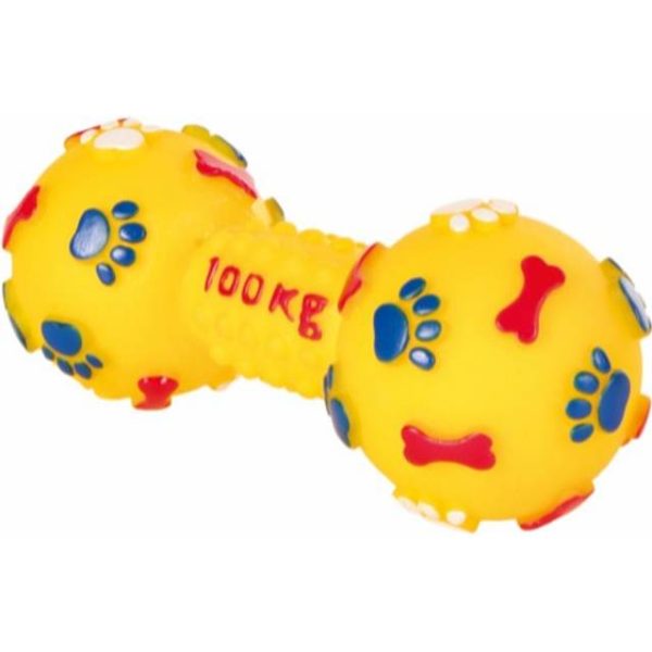 Håndvægt, legetøj til hund.