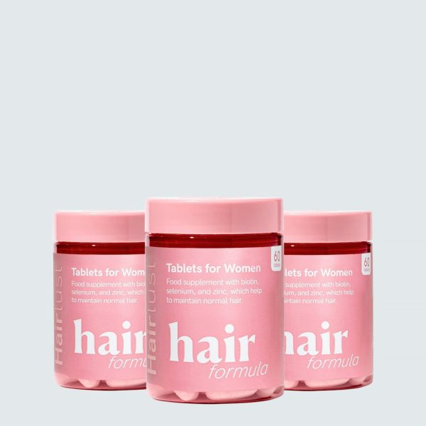 Hair Formula Tablets for Women - 3 måneders forbrug (3 glas á 60 tabletter)