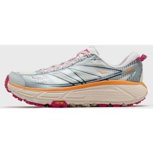 Hoka Mafate Speed Shoes in White/Ice Flow