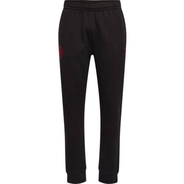 Hummel Danmark Træningsbukser Fan Sort/Rød Børn