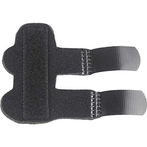 INF Fingerstøtte fingerskinne med velcro Sort