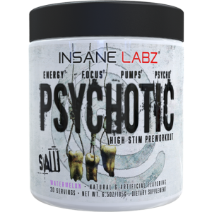 Insane Labz SAW Psychotic Pre-Workout 35 Servings Watermelon 6.5oz