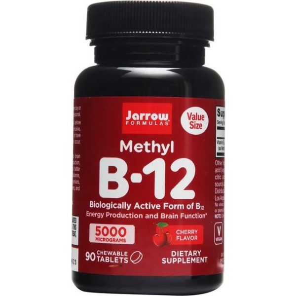 Jarrow Formulas Methyl B-12 5000mcg 90 Tyggetabletter