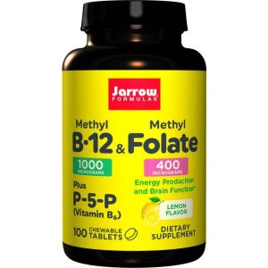 Jarrow Formulas Methyl B-12 & Methyl Folate Lemon 100 stk
