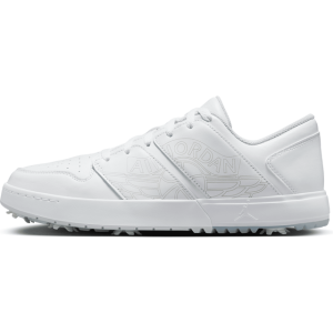 Jordan Nike Air 1 NU Retro G Golf Shoes - White/Pure Platinum/Blue Tint
