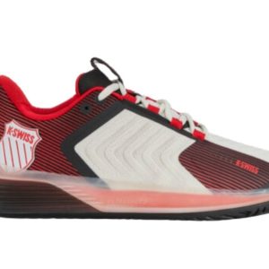K-Swiss Ultrashot 3 (Bright White/Stretch Limo/High Risk Red) - 41