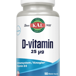 KAL D-vitamin 25 µg - 100 tabletter