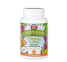 KAL DinoSaurs vit. C-rex tygge børn • 100 tab.
