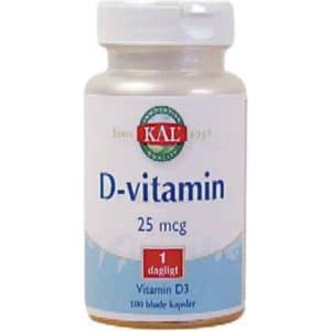 Kal D-vitamin 25mcg 100 stk