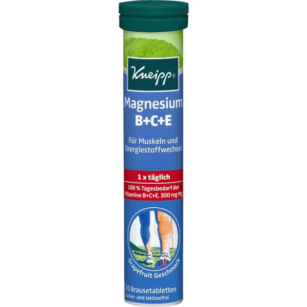 Kneipp Magnesium + Vitamine B+C+E Brausetabletten 20