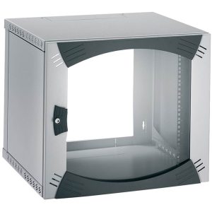 LK Actassi 19'' vægrack med glasdør 600x400x646 mm 12HE, lysegrå