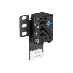 Lanberg AK-1505-B Closed Loop Thermostat 10A for Rack Cabinets with 19" Ear and Terminal Block Black