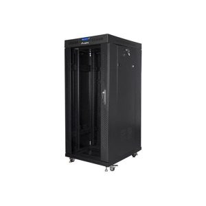 Lanberg FF01 series - rack - 800 x 1200 flat pack with glass door LCD - 27U