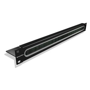 Leviton Kabel børste panel 19" 1HE sort