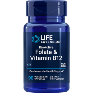 Life Extension BioActive Folate & Vitamin B12 90 stk