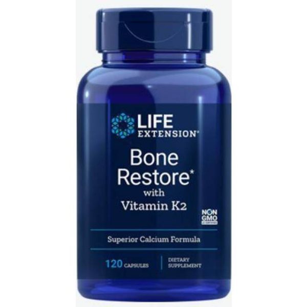 Life Extension Bone Restore with Vitamin K2 120 stk