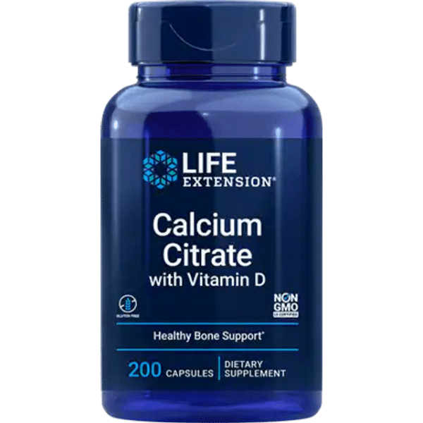 Life Extension Calcium Citrate with Vitamin D 200 stk