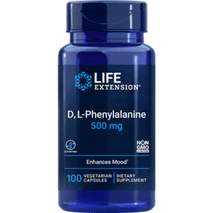Life Extension D, L Phenylalanine 500mg 100 stk