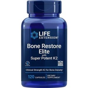 Life Extension Knogle Restore Elite med Superpotent K2 120 Kapsler 120 stk